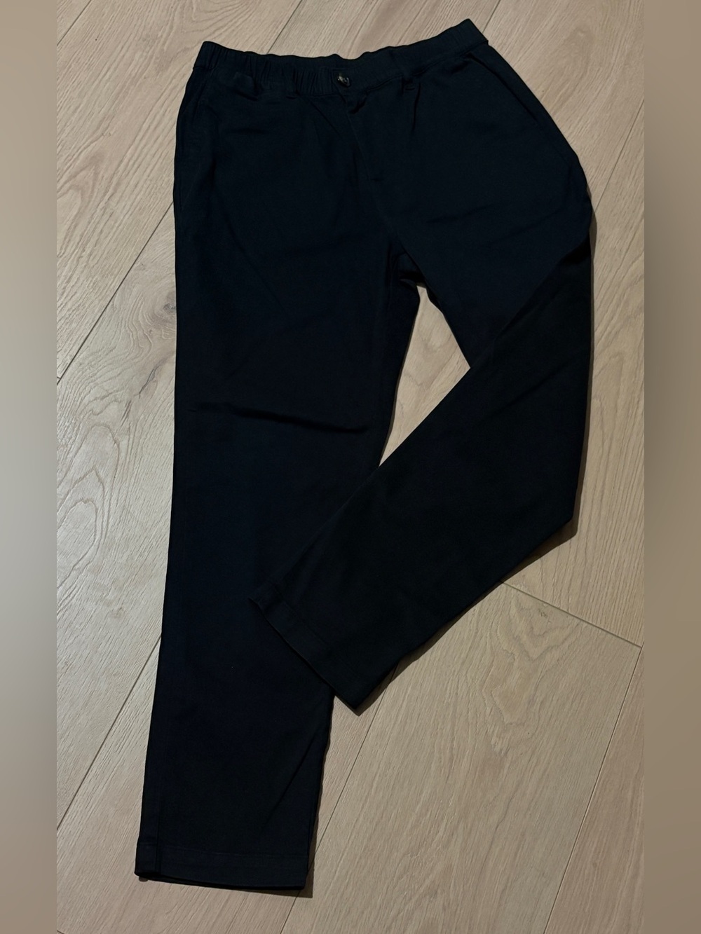 COVE Men's Elastic Waist Stretch Twill Pants Black 32x30
